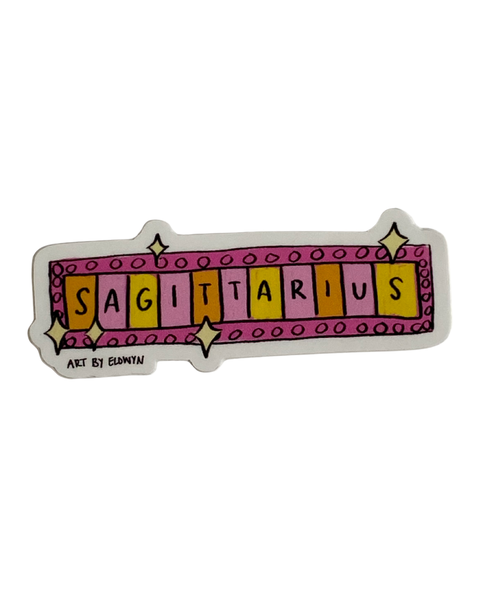 Vintage Inspired Zodiac Stickers - Sagittarius