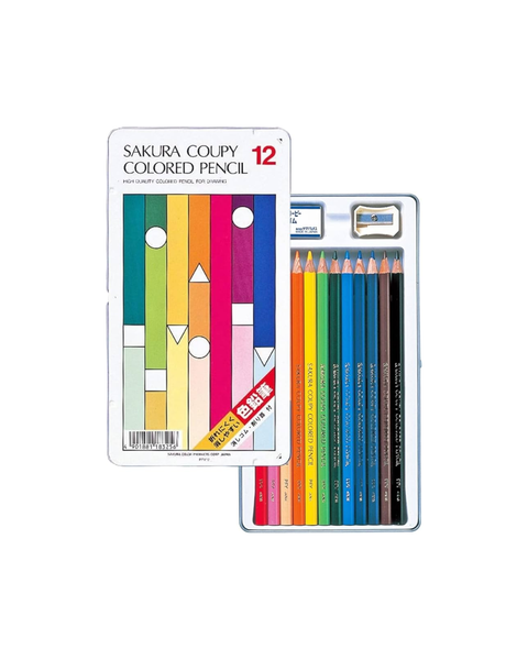 SAKURA Coupy Coloured Pencil - 12 Set