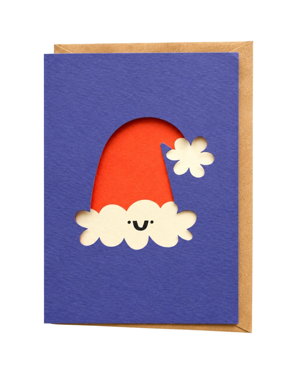 Rumble Cards - Santa Hat Die Cut Card