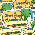 Tom Bingham - Dreaming of Sandwiches - Vinyl Sticker