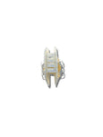 Solar Eclipse - Scallop Seashell Claw Clip - Baby Blue