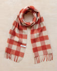 TBCo - Lambswool Scarf in Orange Gingham