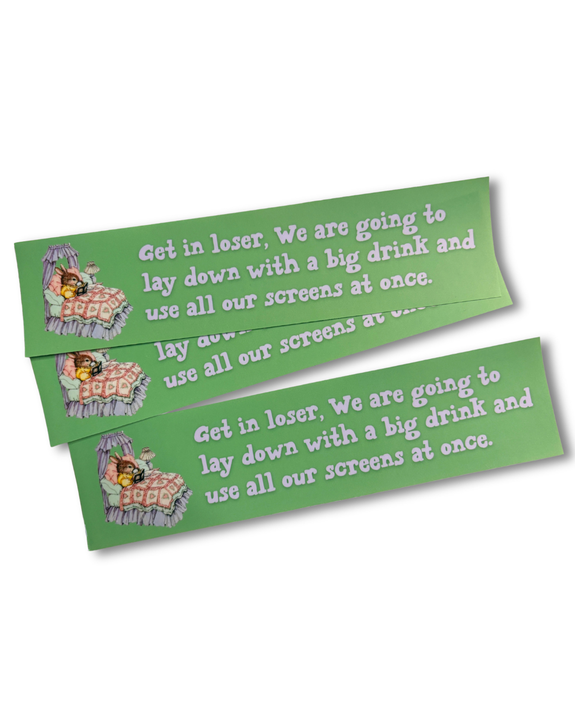 Carla Adams - All The Screens Bumper Sticker