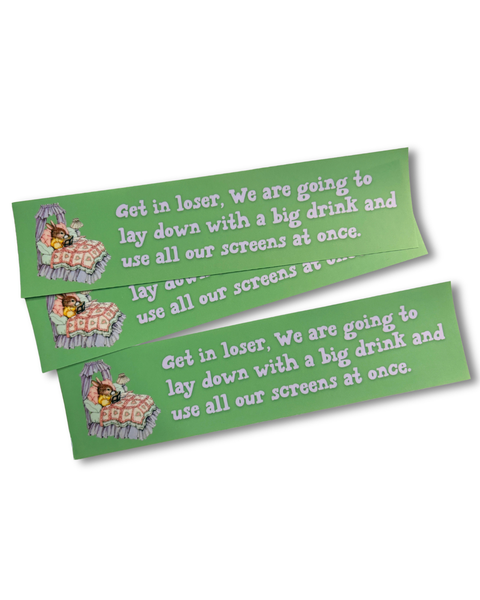 Carla Adams - All The Screens Bumper Sticker