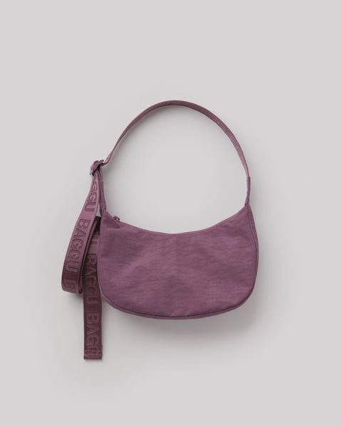 Baggu - Small Nylon Crescent Bag - Wild Plum