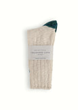 Thunders Love - Flammé Collection - Raw White & Turquoise Socks