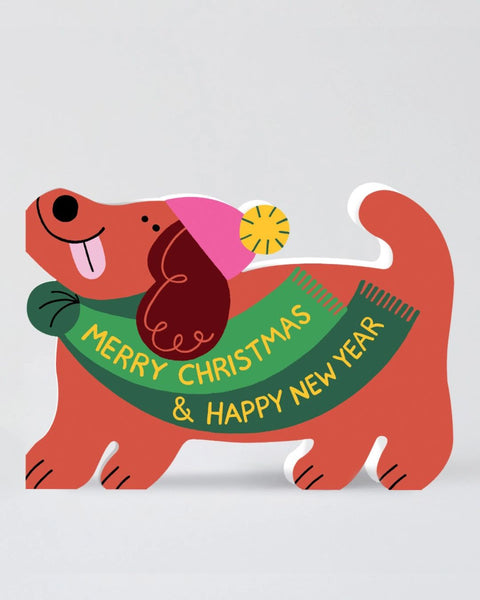 Wrap - Merry Christmas Dog Holiday Card