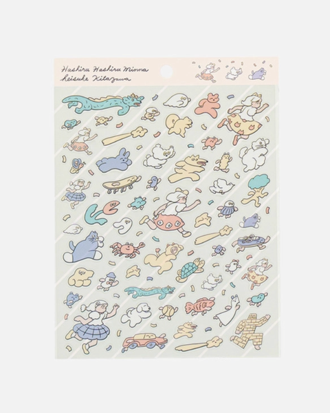 Cozyca - Heisuke Kitazawa Clear Stickers - Run!