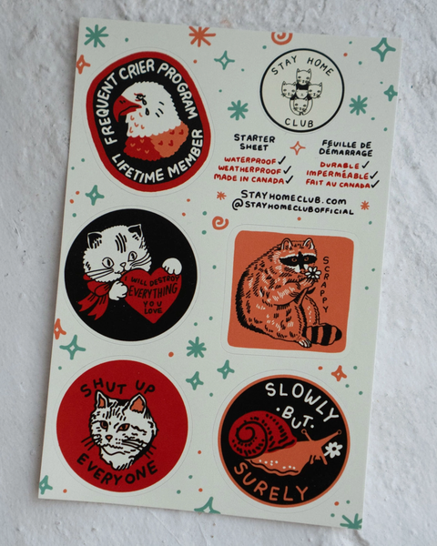 Stay Home Club - Shc Starter Pack Sticker Sheet