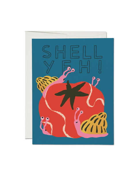 Red Cap Cards - Shell Yeh Greeting Card