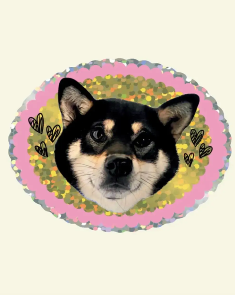 Shellflower - Juno Glitter Vinyl Sticker
