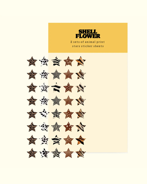 Shellflower - Animal Stars Sticker Sheets