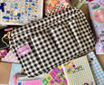 Shellflower - Gingham Journal Pouch
