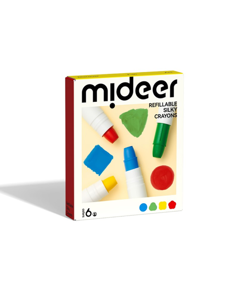 Mideer - Mideer Refillable Silky Crayons - 6 Colours