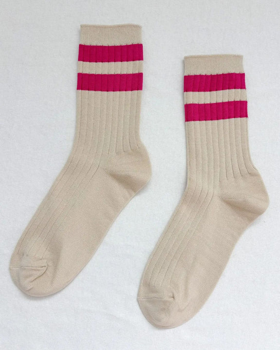 Le Bon Shoppe - Her Socks - Varsity - Magenta