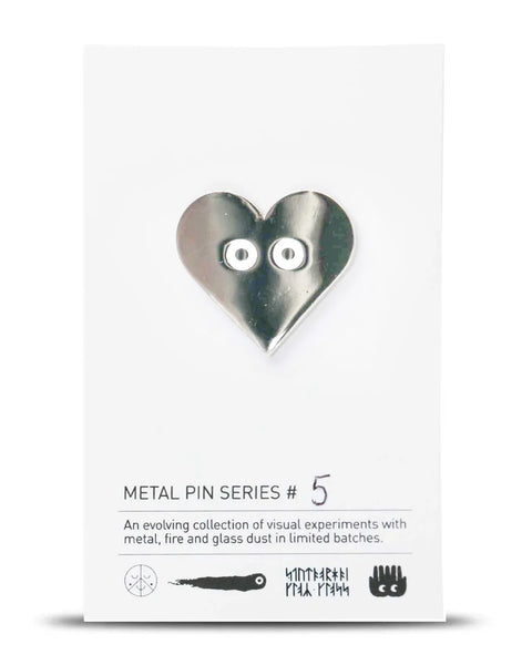 Studio Arhoj - Metal Pin: Series #5 - Silver Heart