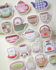 Natamori - Felt Sticker Sheet - Warm Sips