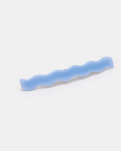 Chunks - Skinny Wave Barrette - Periwinkle