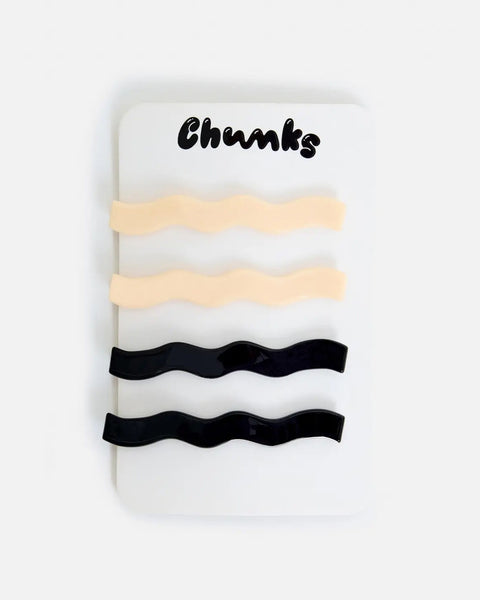 Chunks - Wavy Slides - Cream + Black
