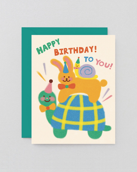 Wrap - Slow Birthday Kids Greeting Card