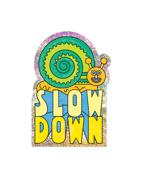 Red Cap Cards - Slow Down Sticker