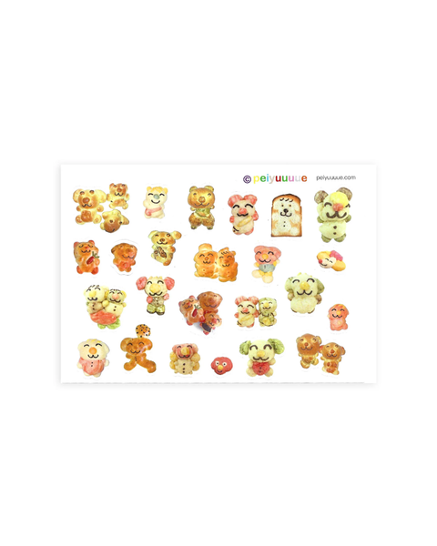 dogmilktea - Sticker Sheet - Small Bakery
