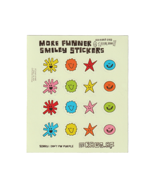 Rags AF - Smiley! Sticker Sheet