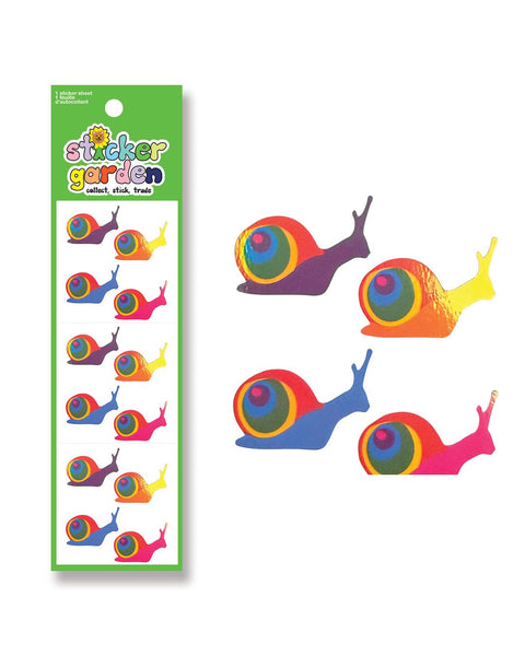 Sticker Garden - Pearl Rainbow Snail Stickers