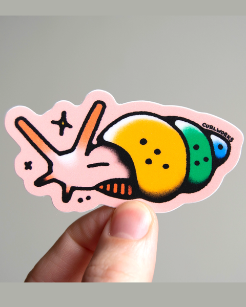 Curlworks - Snail - Vinyl Sticker