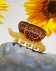 Winona Irene - Hair Claw - Garden Snail in Yellow and Amber