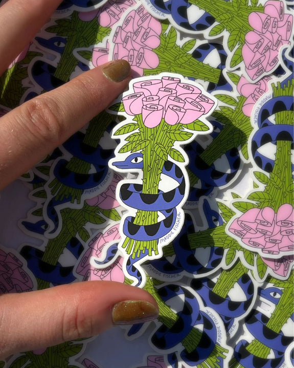 Maddie Fischer - Snake Bouquet Sticker