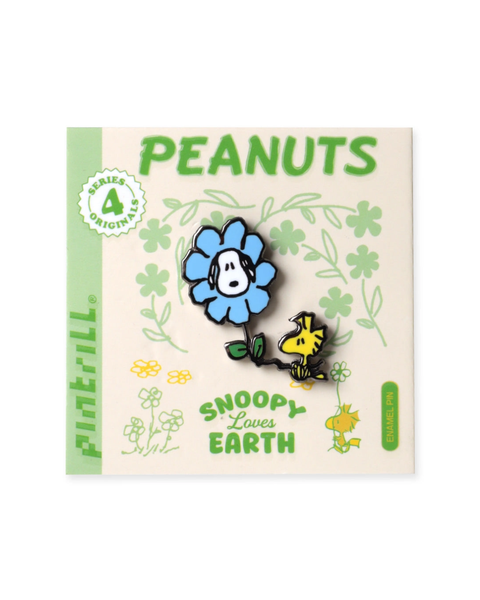 PINTRILL - Woodstock Blue Flower Snoopy Pin