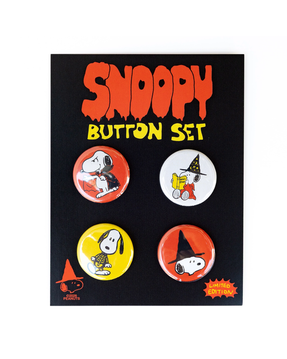 3P4 X Peanuts® Halloween - Snoopy Halloween Button Set