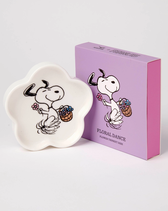 Peanuts Flower - Snoopy Trinket Dish - Floral Dance