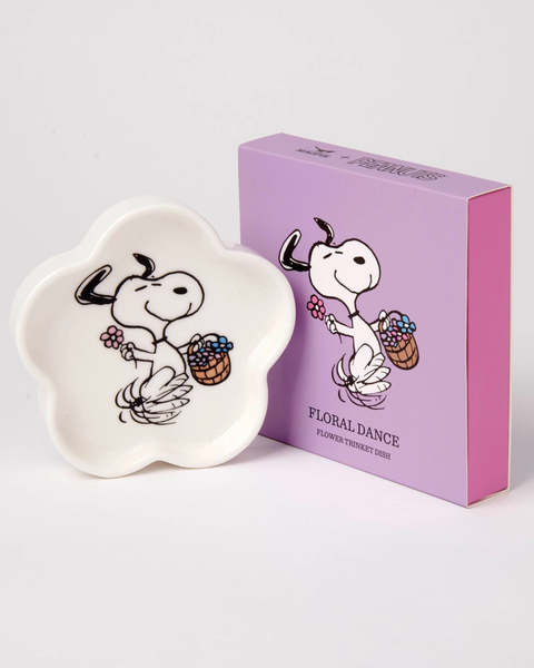 Peanuts Flower - Snoopy Trinket Dish - Floral Dance