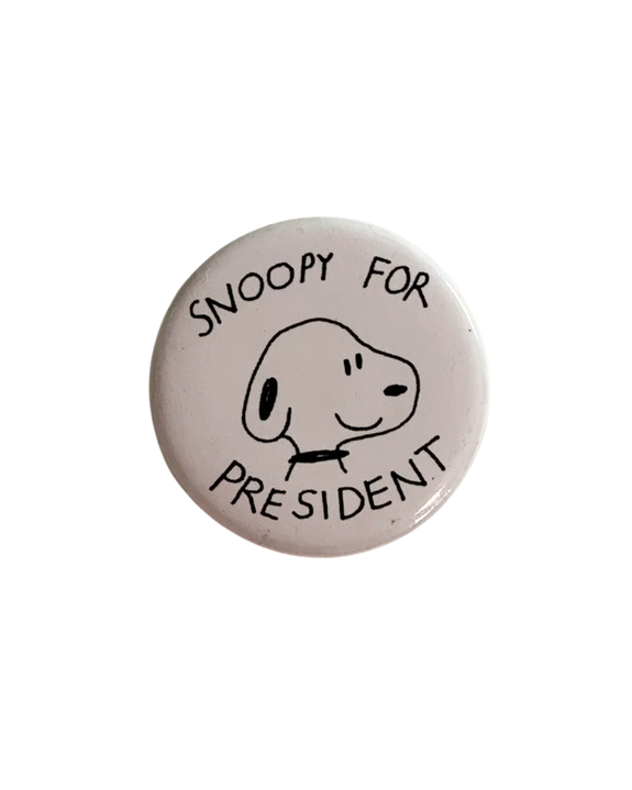 Sandwitch Shop - Snoopy for President Button