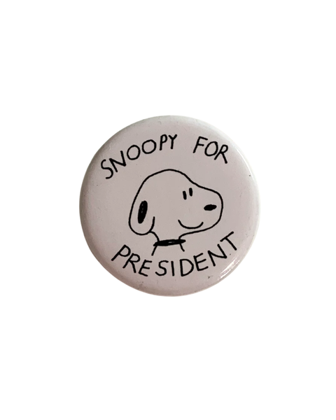 Sandwitch Shop - Snoopy for President Button