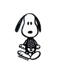 3P4 X Peanuts® Halloween - Snoopy Skeleton Fridge Magnet