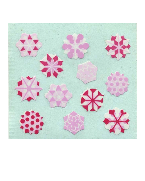 Stickermagic - Tear-off Stickers Square - Snowflakes