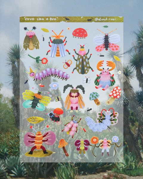 Duck Ruai - Sticker Sheet - Snug Like a Bug