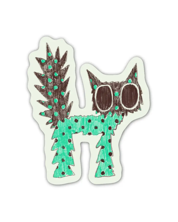 Rags AF - Spiky Cat Sticker