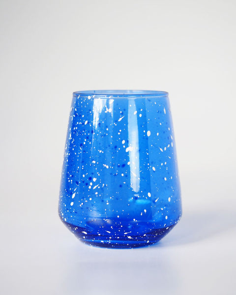 Chips Japan Glass - Splash Navy White