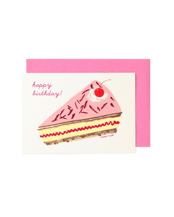Yes! Paper Goods - Scratch + Sniff - Jam Sponge Cake Card