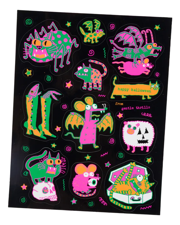 Gentle Thrills - Spooky Scary Sticker Sheet