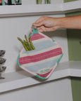 Tarta Gelatina - Striped Pot Holder - Square