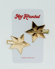 Hey Ricochet - Magic Girl Metal Stars Clips - Gold