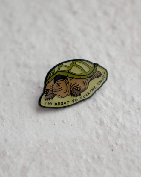 Stay Home Club - About To Snap Pin | Enamel Lapel Pin