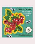 Stay home Club - Googly Raspberries Vinyl Sticker