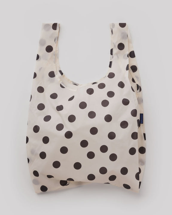 Baggu - Standard - Cream and Black Polka Dot