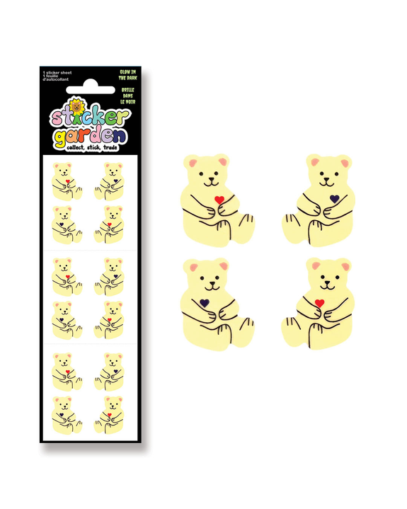 Sticker Garden - Glow In The Dark Beary Cute